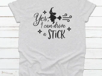 Yes I Can Drive A Stick Halloween T-shirt