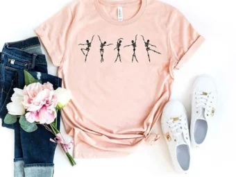 Ballet Skeleton Dancing Happy T-Shirt