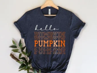 Hello Pumpkin Ladies Fall T-Shirt
