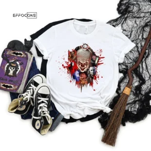 Halloween Characters Horror T-Shirt