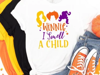 Winnie I Smell A Child Halloween T-Shirt