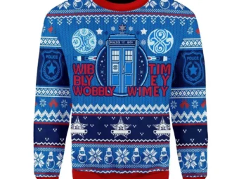 A Timey Wimey Ugly Christmas Sweater