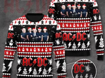 AC DC Merry Christmas Ugly Christmas Sweater