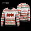 ACDC Faux Wool Ugly Christmas Sweater 3D All Over Printed White