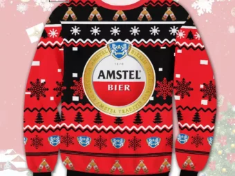 Amstel Beer Ugly Christmas Sweater