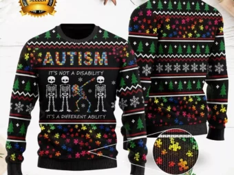 Autism Its Not A Disability Ugly Christmas Sweater