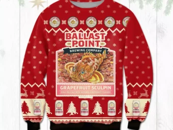 Ballast Point Ugly Christmas Sweater Red