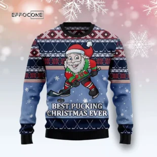 Best Pucking Christmas Ever Ugly Christmas Sweater