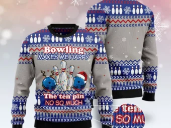 Bowling Merry Christmas Ugly Christmas Sweater