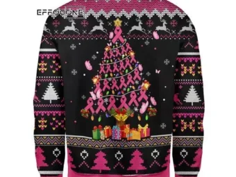 Breast Cancer Awareness Ugly Christmas Sweater