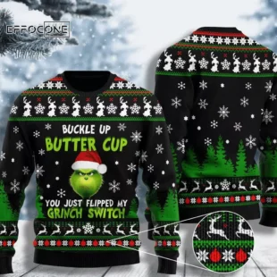 Buckle Up Buttercup Ugly Christmas Sweater