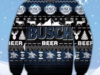 Busch Beer Winter Ugly Christmas Sweater