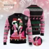 Candy Cane Flamingo Ugly Christmas Sweater