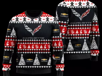 Chevrolet Corvette Wool Chrismas Tree Ugly Christmas Sweater 3D All Over Printed