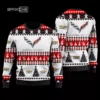 Chevrolet Corvette Wool Ugly Christmas Sweater 3D All Over Printed White