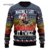 Chicken It Twice Ugly Christmas Sweater