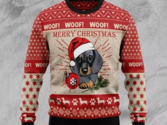 Christmas Dachshund Dog Ugly Christmas Sweater