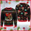 Christmas Santasquatch Campin Ugly Christmas Sweater