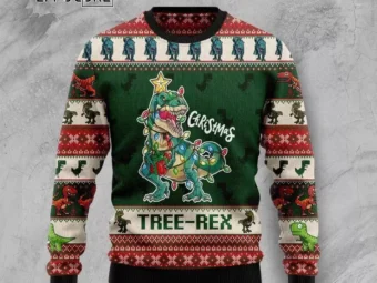 Christmas Tree Rex Ugly Christmas Sweater