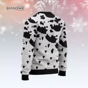 Cow Bell Rings Ugly Christmas Sweater