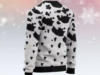 Cow Bell Rings Ugly Christmas Sweater