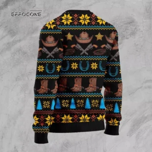 Cowboy Merry Christmas Ugly Christmas Sweater