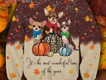 Cute Chihuahua Thanksgiving Ugly Christmas Sweater