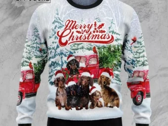 Dachshund Merry Ugly Christmas Sweater