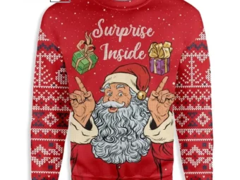 Dirty Santa Surprise Inside Ugly Christmas Sweater