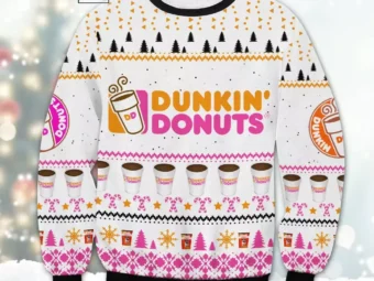 Dunkin Donuts Ugly Christmas Sweater