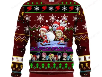 Fairy Tail Anime Ugly Christmas Sweater