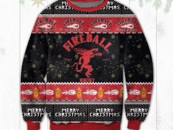 Fireball Whiskey Ugly Christmas Sweater