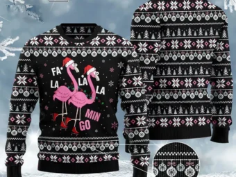 Fla La La Lamingo Ugly Christmas Sweater