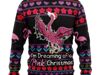 Flamingo Pink Christmas Ugly Christmas Sweater