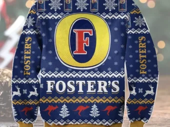 Fosters Beer Ugly Christmas Sweater