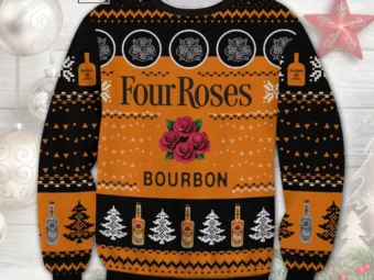 Four Roses Bourbon Ugly Christmas Sweater