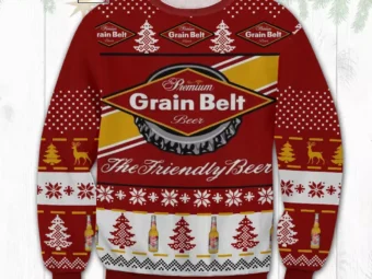 Grain Belt Brewery Ugly Christmas Sweater