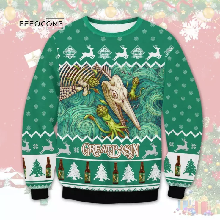 Great Basin Brewery Ugly Christmas Sweater