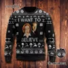 I Want To Believe Ugly Christmas Sweater