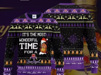 Its the Most Wonderful Time Crown Royal Ugly Christmas Sweater