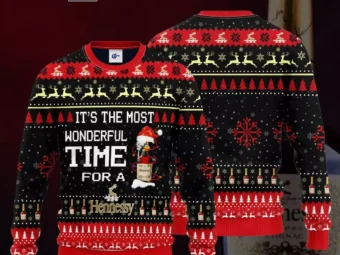 Its the Most Wonderful Time Hennessy Ugly Christmas Sweater