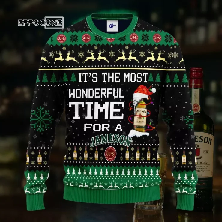 Its the Most Wonderful Time Jameson Ugly Christmas Sweater