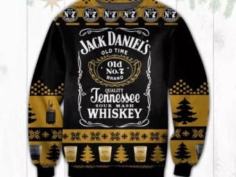 Jack Daniels Beer Ugly Christmas Sweater