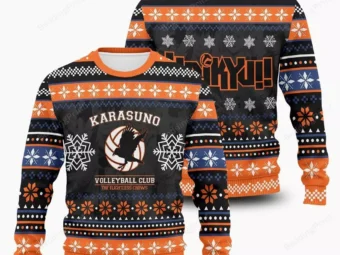 Karasuno High The Flightless Crows Ugly Christmas Sweater