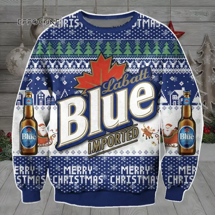 Labatt Blue Imported Ugly Christmas Sweater