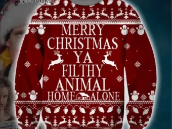 Lampoons Merry Christmas Ya Fifthy Animal Ugly Christmas Sweater