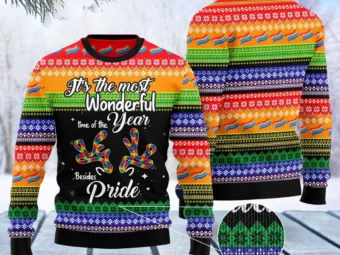 LGBT Beside Pride Ugly Christmas Sweater