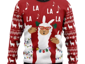 Llama La La Ugly Christmas Sweater