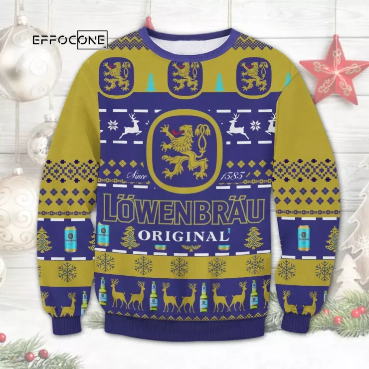 Lowenbrau Original Ugly Christmas Sweater