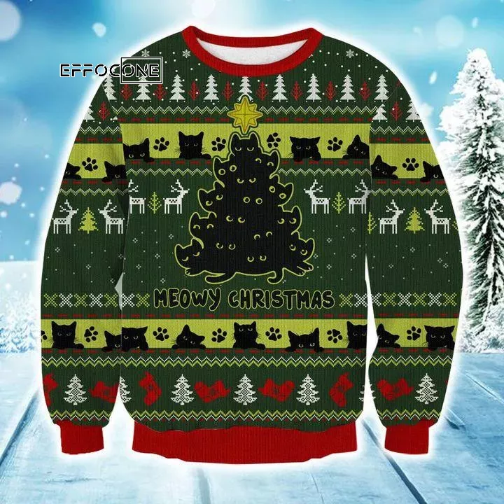 Meowy Christmas Ugly Christmas Sweater